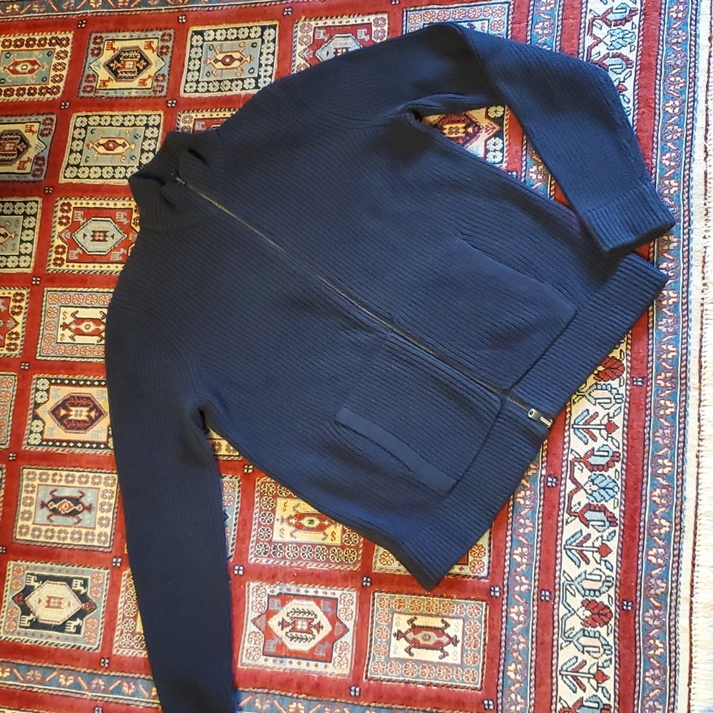GAP Mockneck Sweater Jacket 100% Cotton - Picture 5 of 16